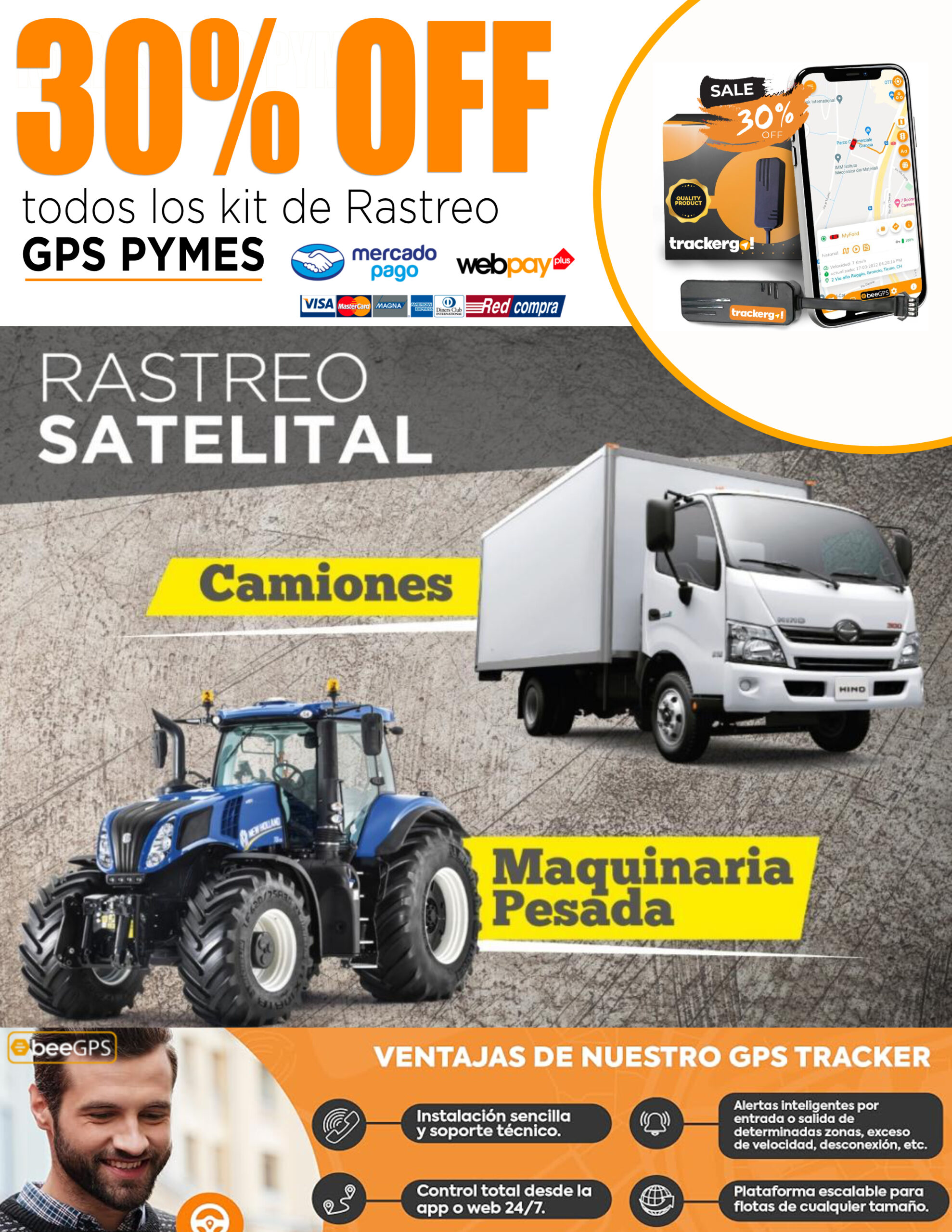 MAIL_15_kit pyme KIT TGO! TRANSP DE CARGA Localizador GPS 4G EMPRESA para VEHICULOS TRANSPORTE DE CARGA+ Suscripción plan anual + INSTALACION - Imagen 1